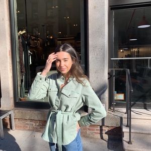 Zara tie waist jacket